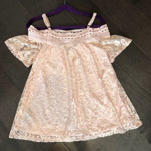 Rose Off the Shoulder Top